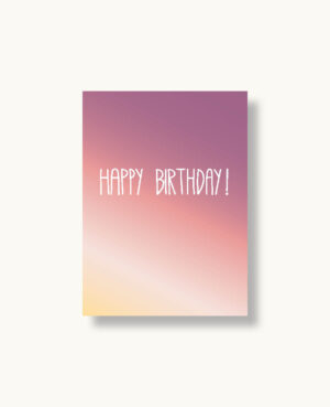 Happy Birthday Postkarte