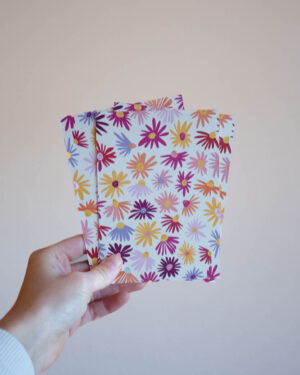 Bunte Blumenwiese Postkarte