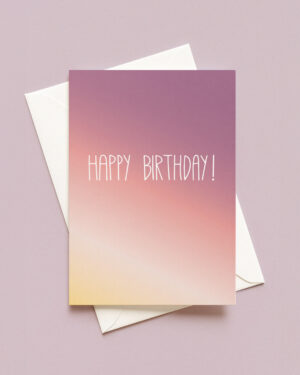 Happy Birthday Postkarte