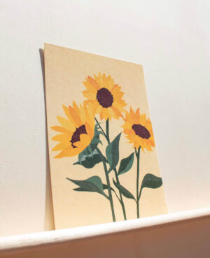 Sonnenblumen Postkarte