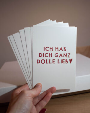 Hab dich lieb Postkarte