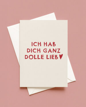 Hab dich lieb Postkarte