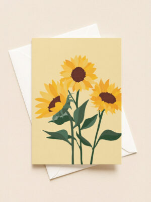 Sonnenblumen Postkarte