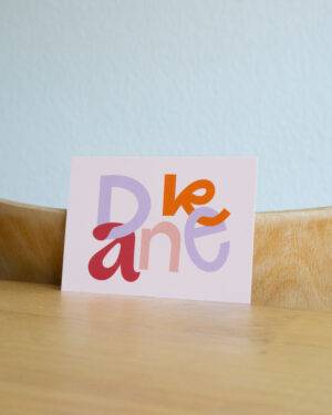 Danke Postkarte